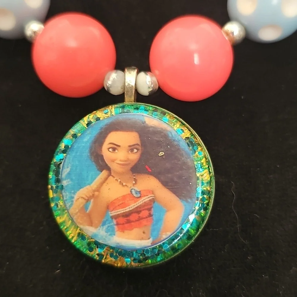 Moana Beaded Necklace with Pendant 🌠